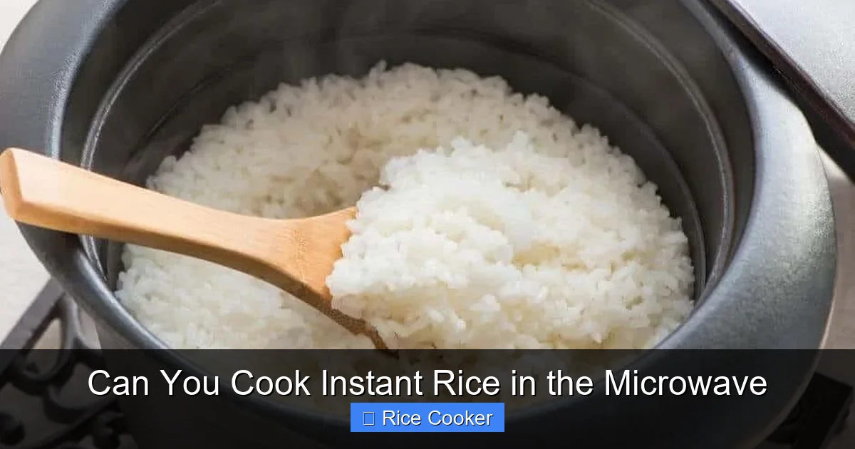 Can You Cook Instant Rice in the Microwave