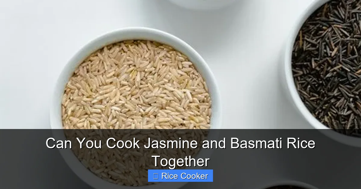 Can You Cook Jasmine and Basmati Rice Together