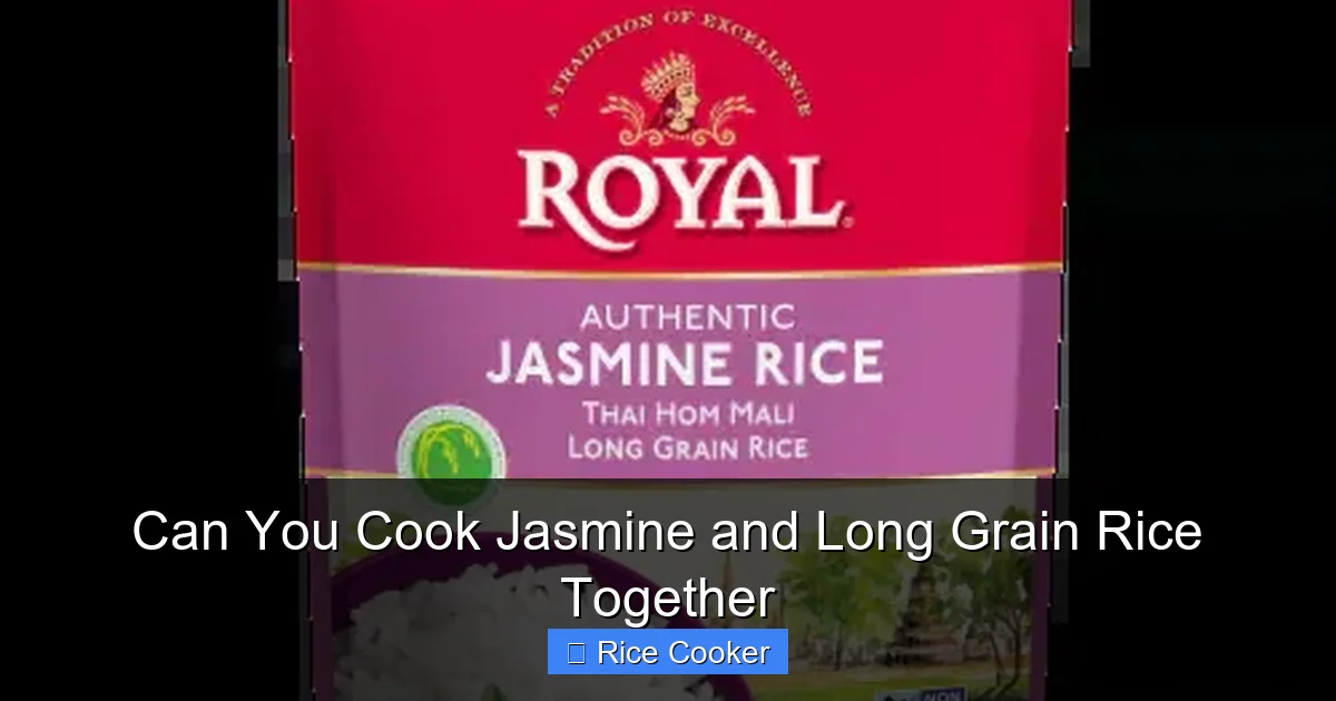 Can You Cook Jasmine and Long Grain Rice Together