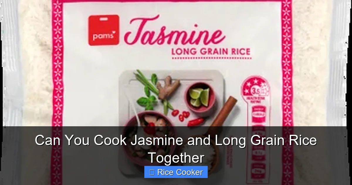 Can You Cook Jasmine and Long Grain Rice Together