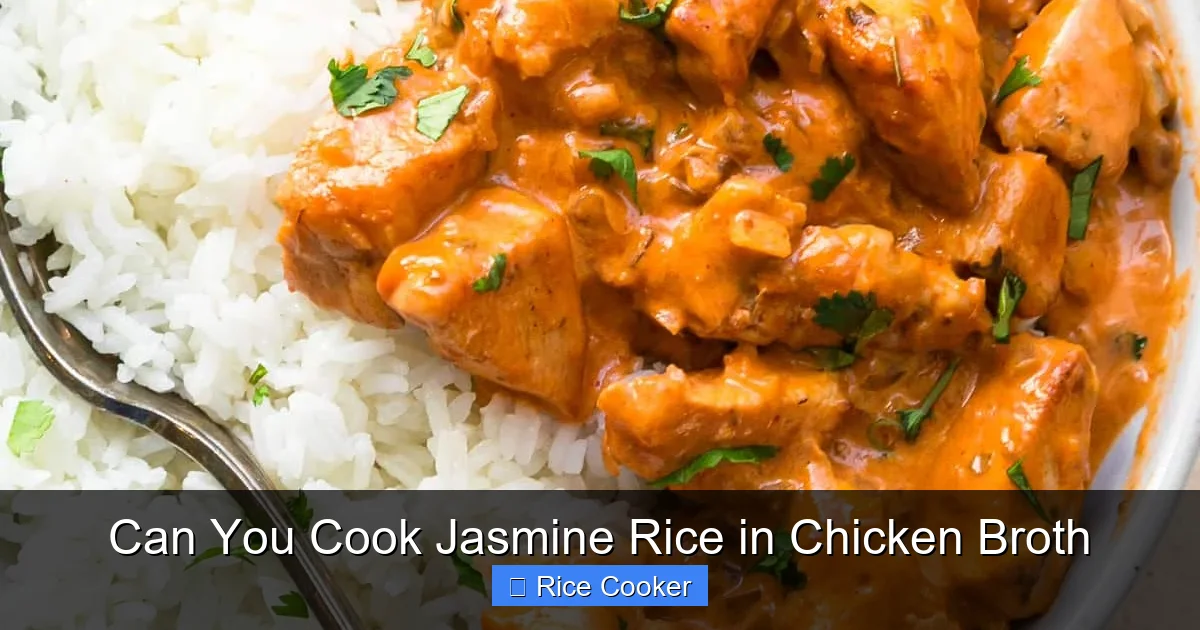 Can You Cook Jasmine Rice in Chicken Broth