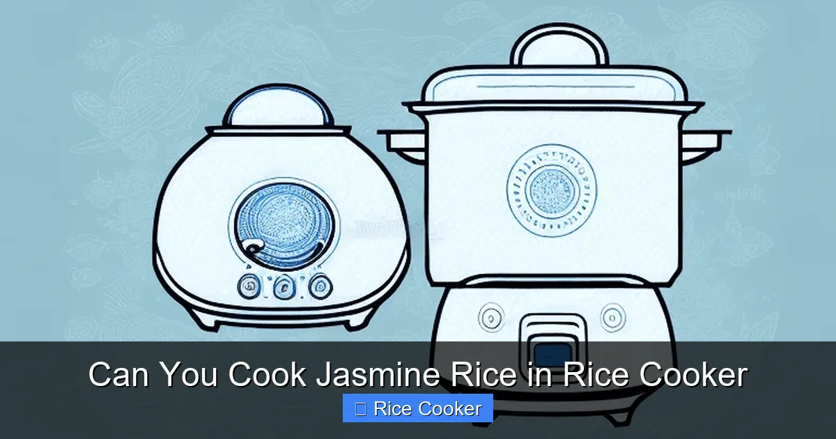 Can You Cook Jasmine Rice in Rice Cooker