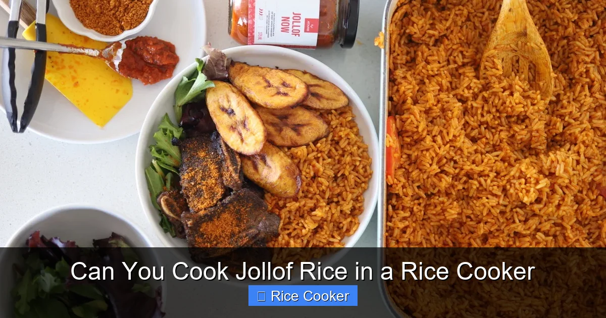 Can You Cook Jollof Rice in a Rice Cooker