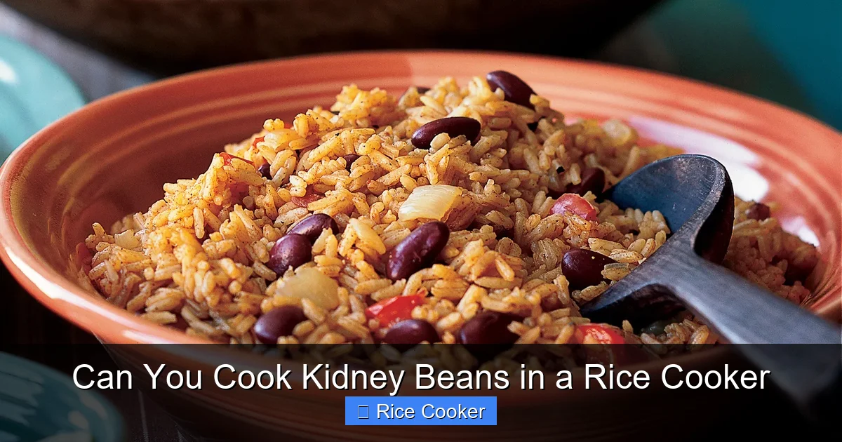 Can You Cook Kidney Beans in a Rice Cooker
