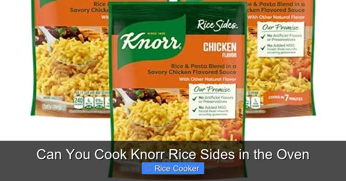 Can You Cook Knorr Rice Sides in the Oven