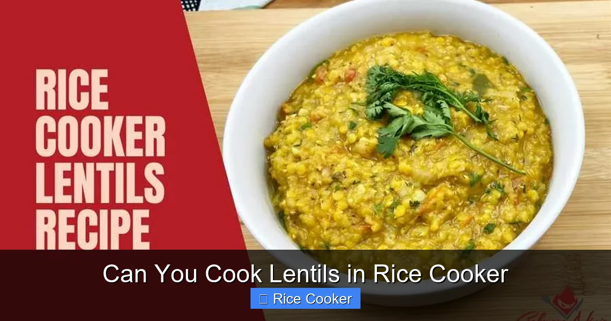 Can You Cook Lentils in Rice Cooker