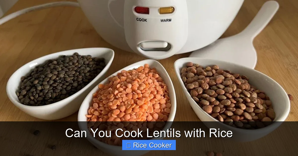 Can You Cook Lentils with Rice