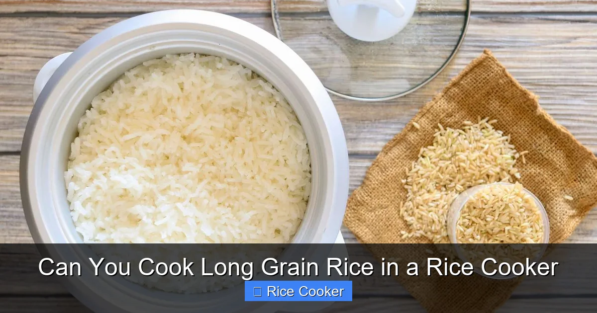 Can You Cook Long Grain Rice in a Rice Cooker