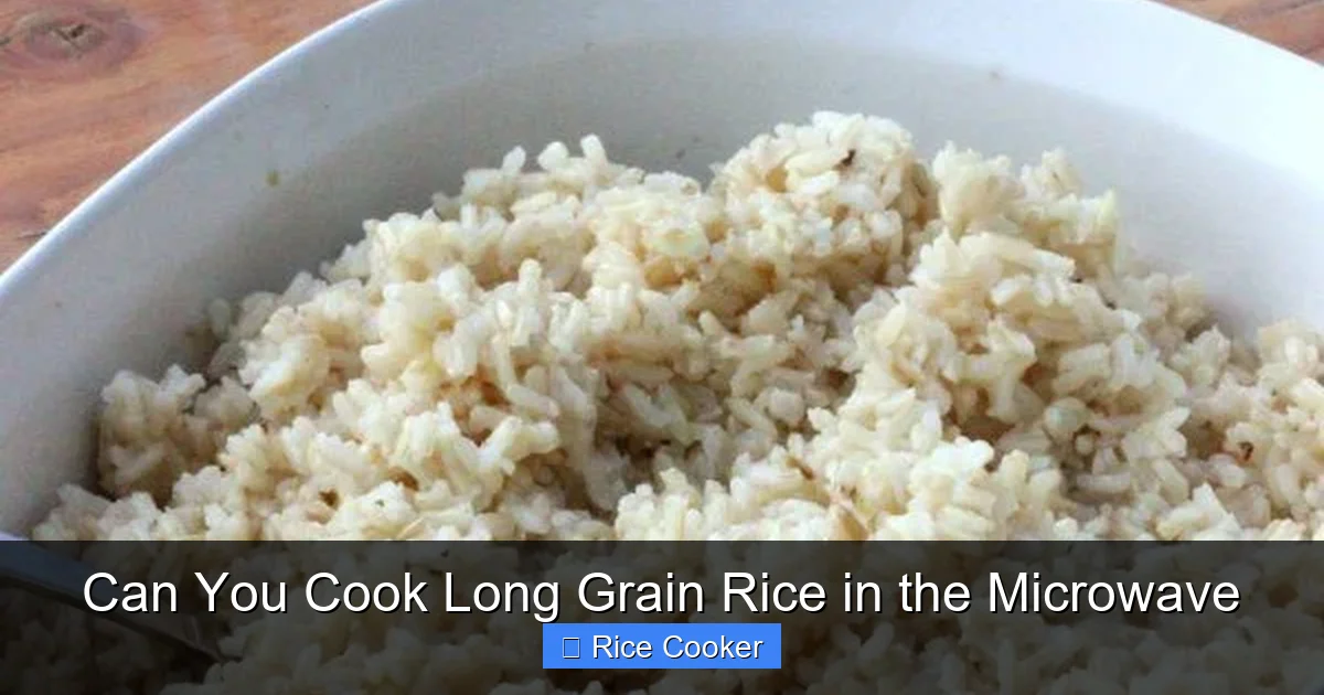 Can You Cook Long Grain Rice in the Microwave