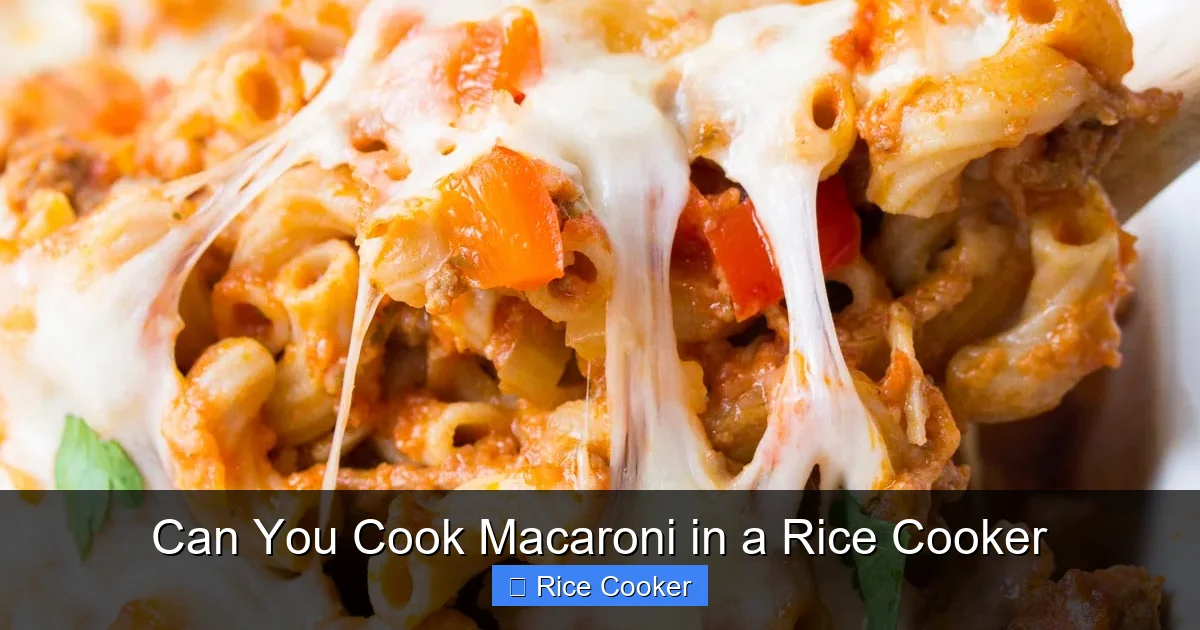 Can You Cook Macaroni in a Rice Cooker