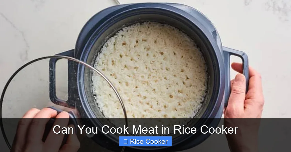 Can You Cook Meat in Rice Cooker