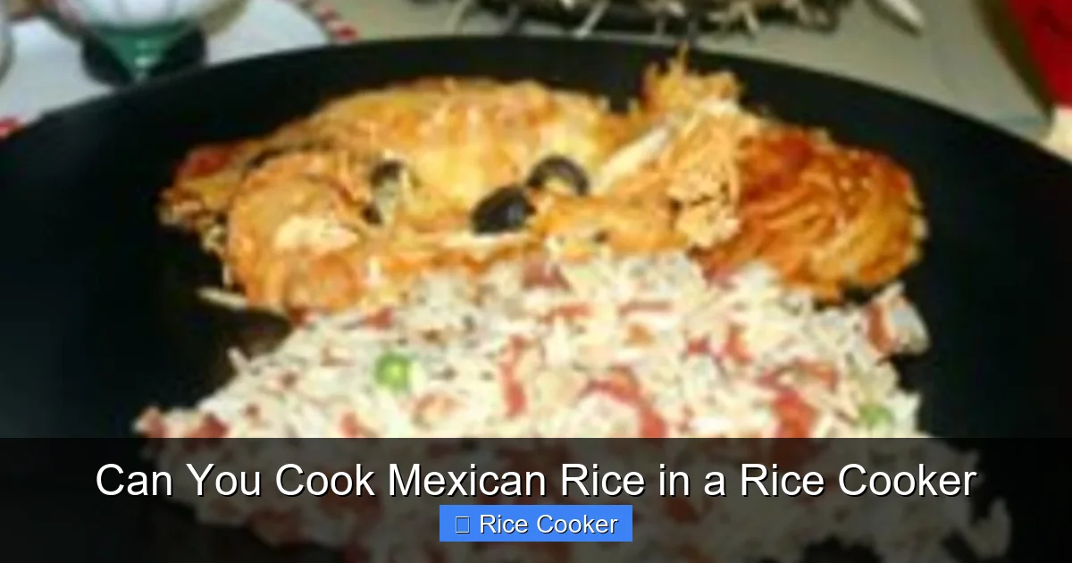 Can You Cook Mexican Rice in a Rice Cooker