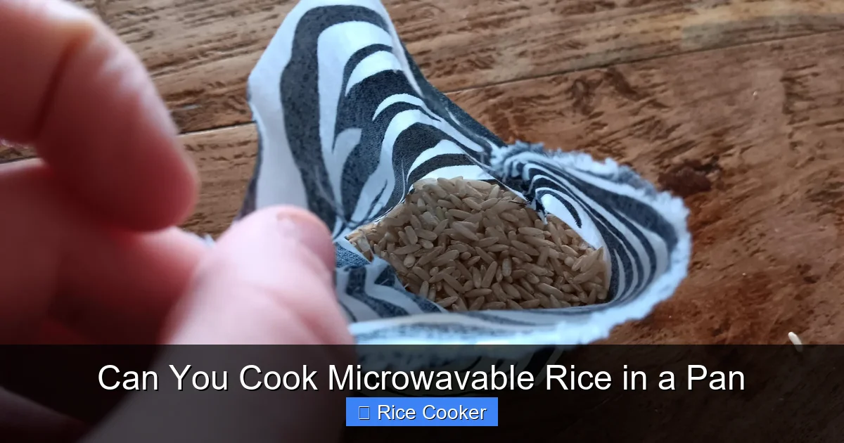 Can You Cook Microwavable Rice in a Pan