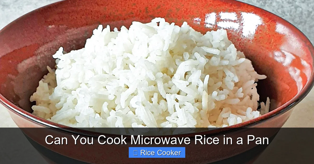 Can You Cook Microwave Rice in a Pan