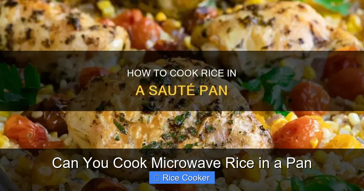 Can You Cook Microwave Rice in a Pan