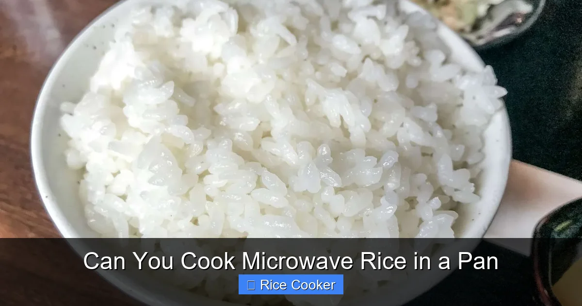 Can You Cook Microwave Rice in a Pan