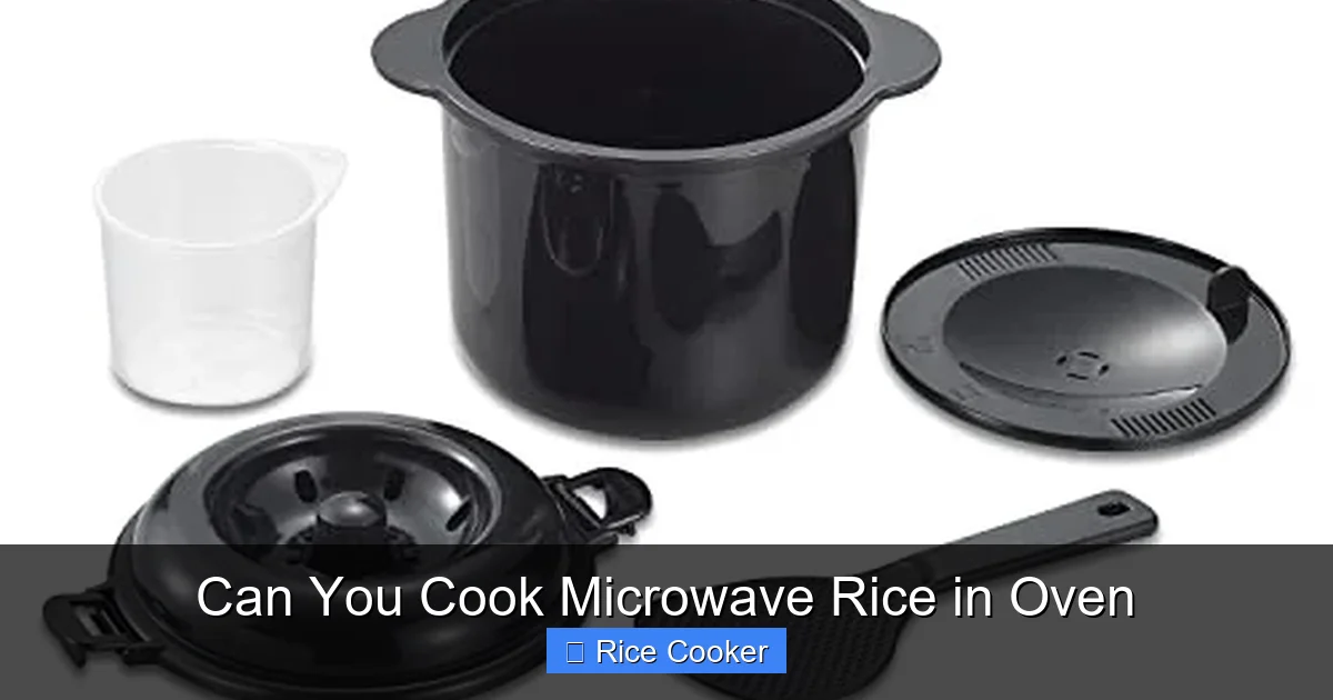 Can You Cook Microwave Rice in Oven