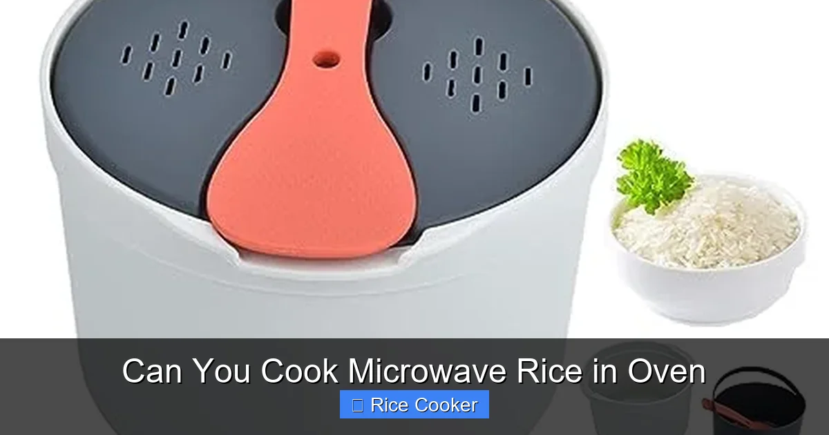 Can You Cook Microwave Rice in Oven