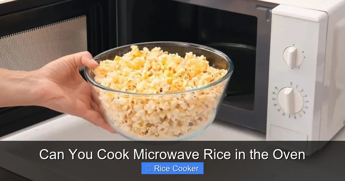 Can You Cook Microwave Rice in the Oven