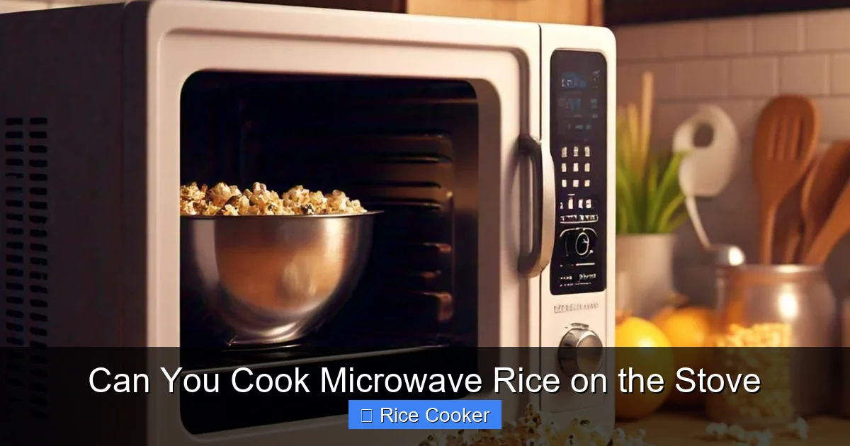 Can You Cook Microwave Rice on the Stove