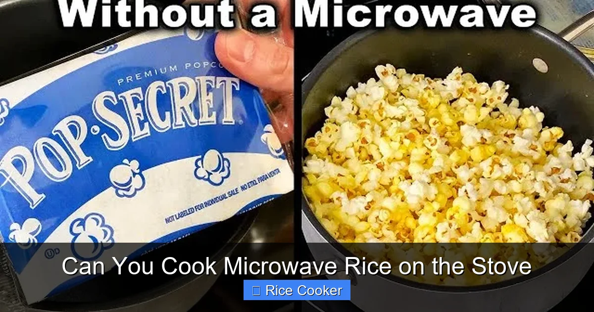 Can You Cook Microwave Rice on the Stove