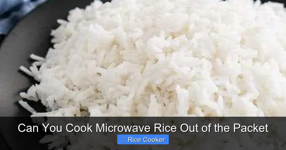 Can You Cook Microwave Rice Out of the Packet