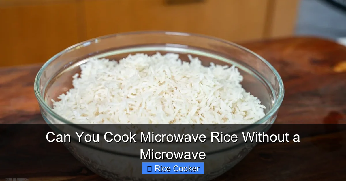 Can You Cook Microwave Rice Without a Microwave