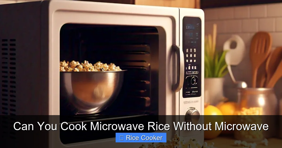 Can You Cook Microwave Rice Without Microwave
