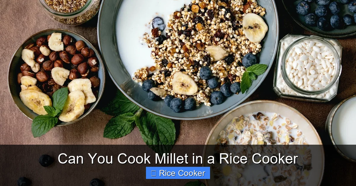 Can You Cook Millet in a Rice Cooker