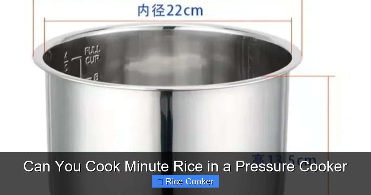 Can You Cook Minute Rice in a Pressure Cooker