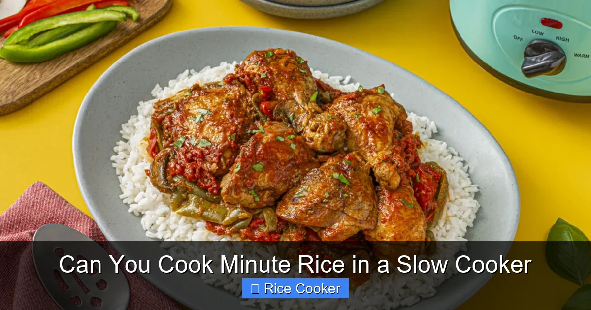 Can You Cook Minute Rice in a Slow Cooker