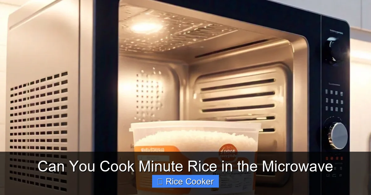 Can You Cook Minute Rice in the Microwave