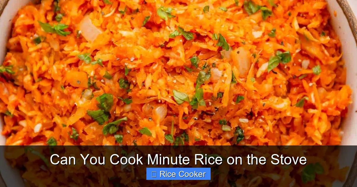 Can You Cook Minute Rice on the Stove