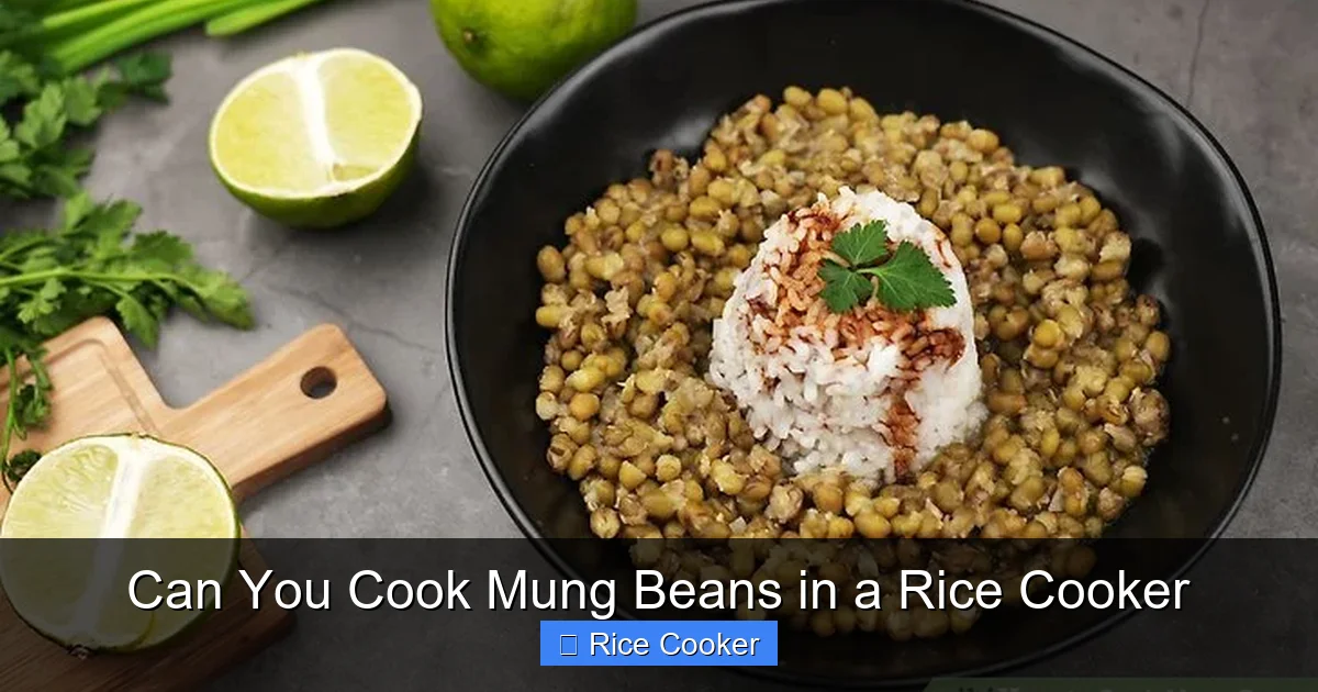 Can You Cook Mung Beans in a Rice Cooker