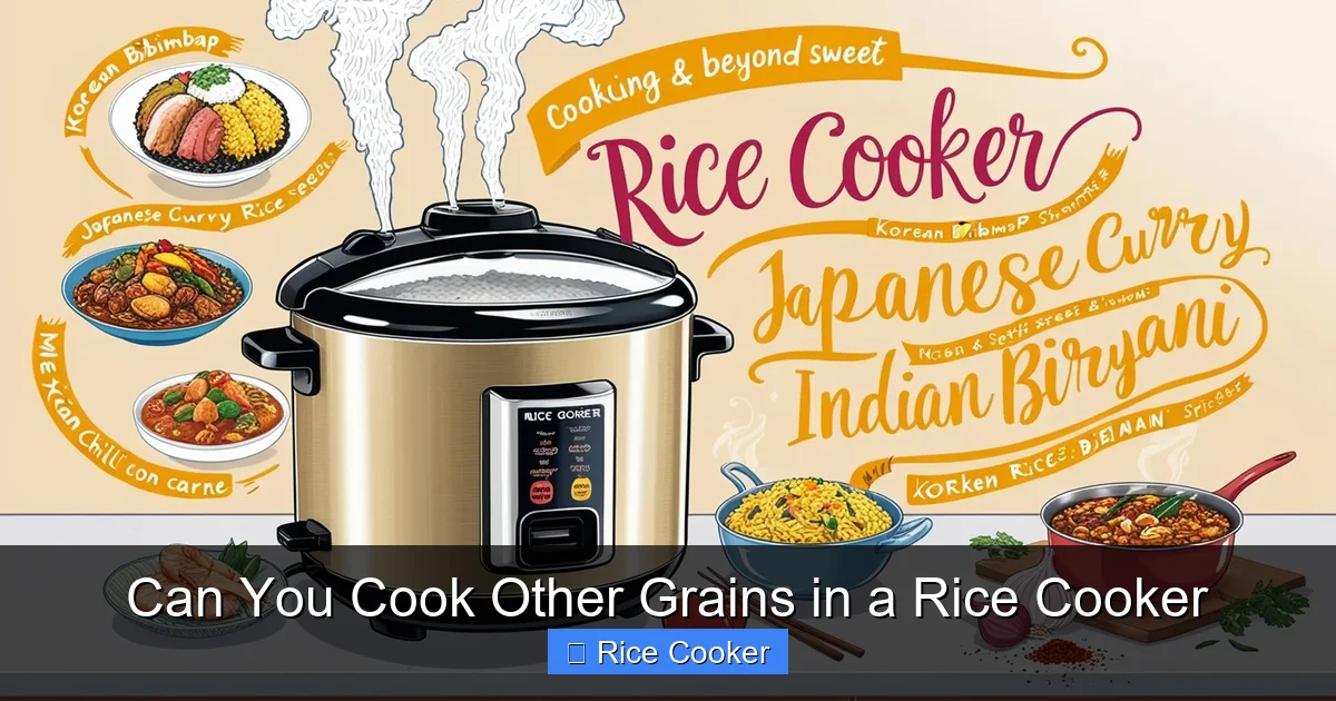 Can You Cook Other Grains in a Rice Cooker