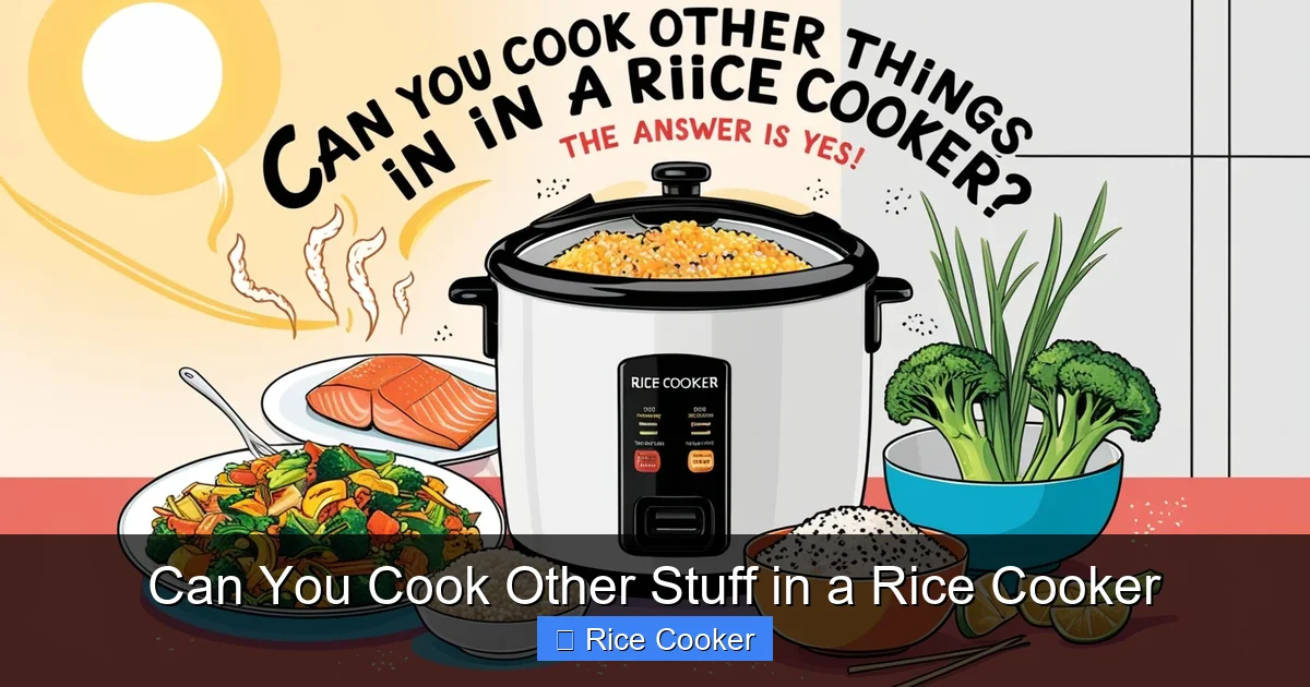Can You Cook Other Stuff in a Rice Cooker