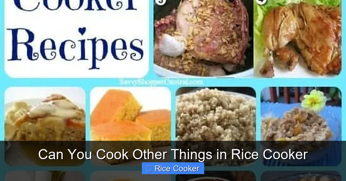 Can You Cook Other Things in Rice Cooker