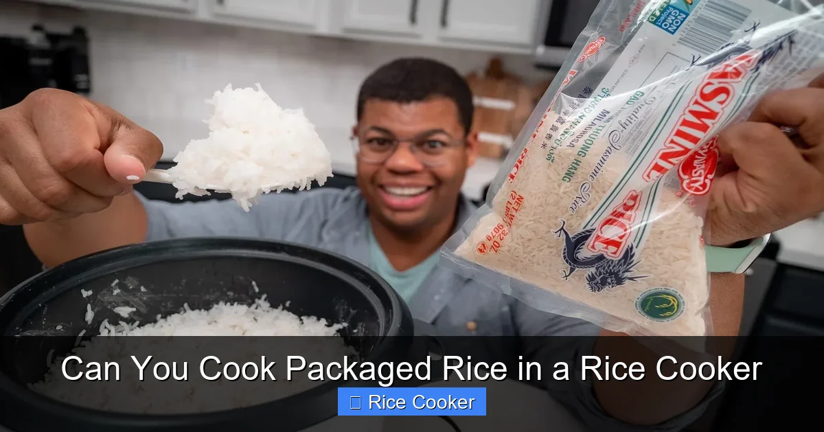 Can You Cook Packaged Rice in a Rice Cooker