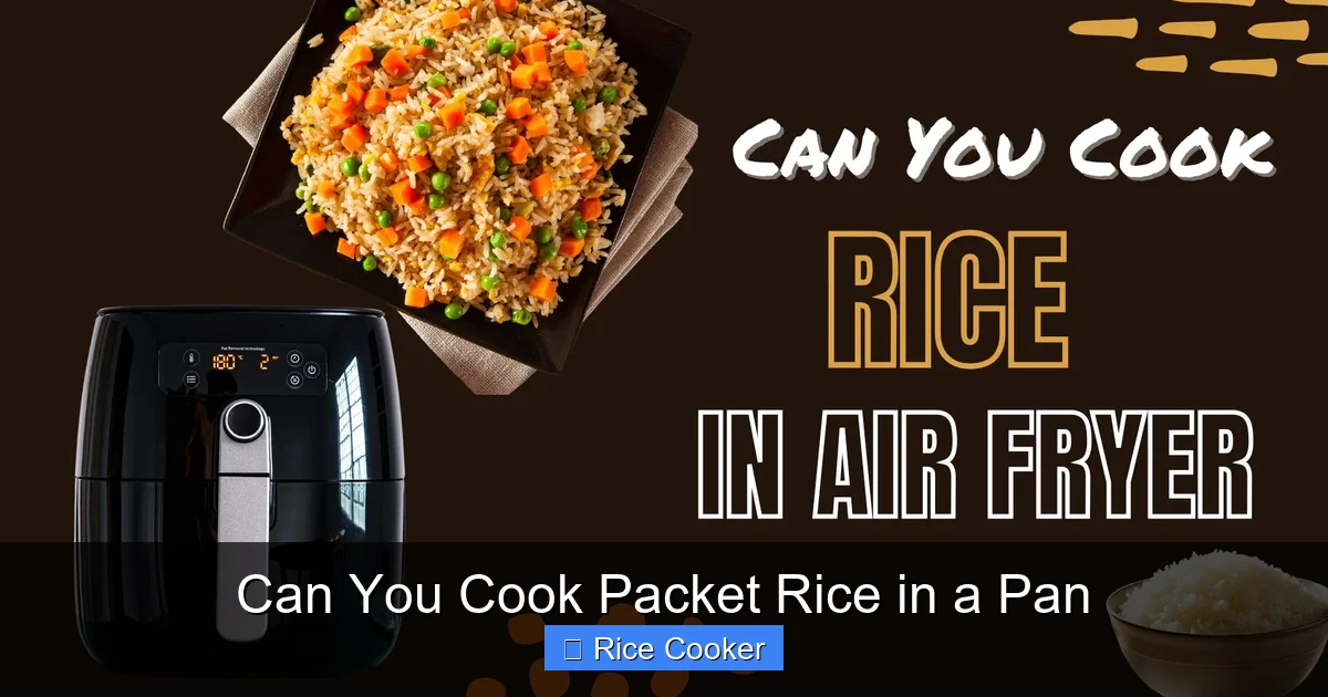 Can You Cook Packet Rice in a Pan