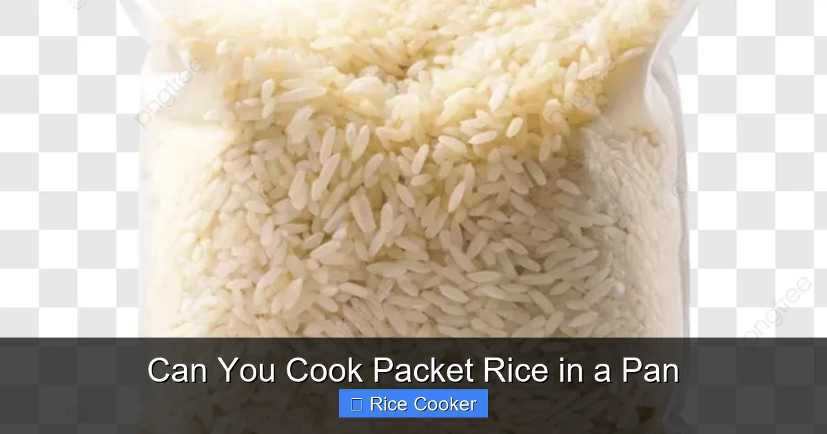 Can You Cook Packet Rice in a Pan
