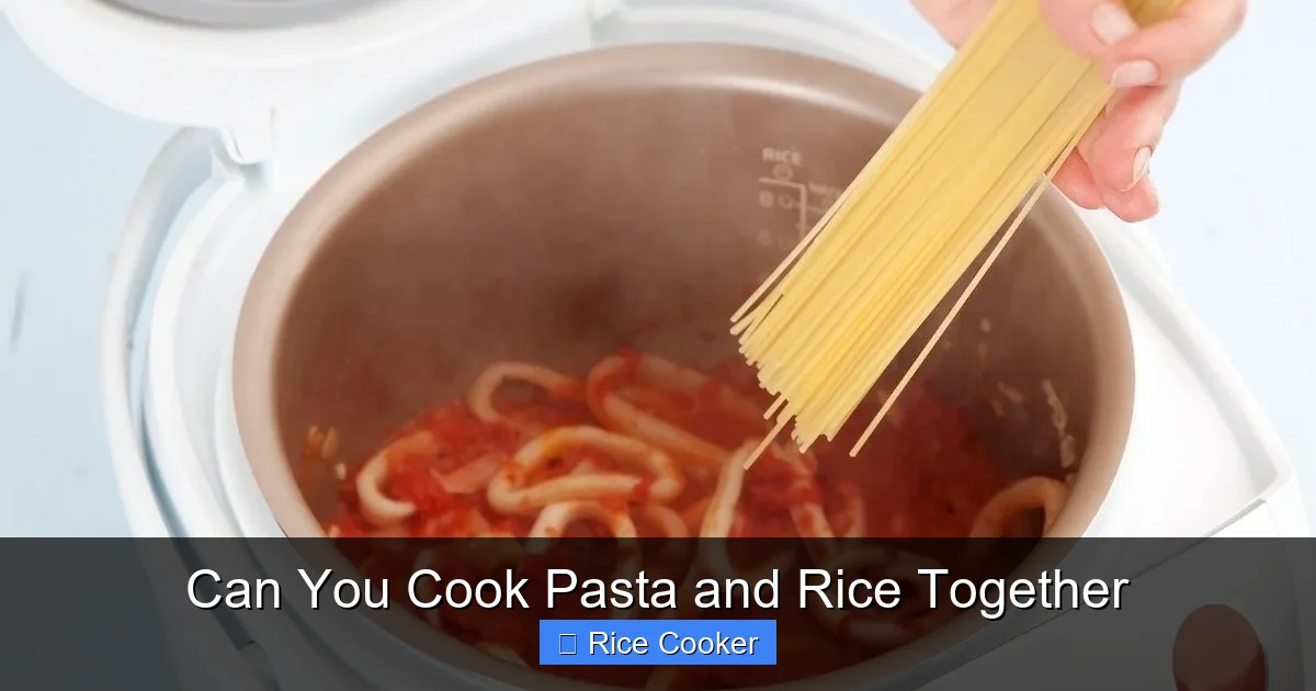 Can You Cook Pasta and Rice Together