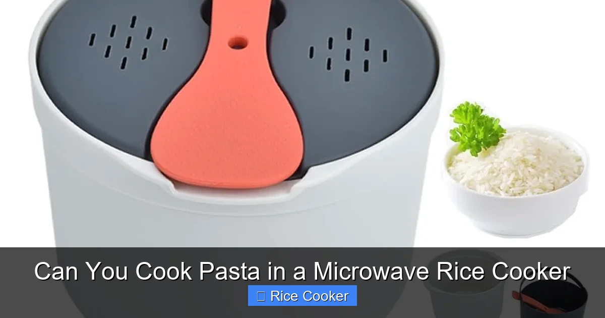 Can You Cook Pasta in a Microwave Rice Cooker