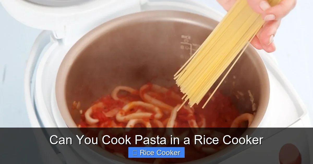 Can You Cook Pasta in a Rice Cooker