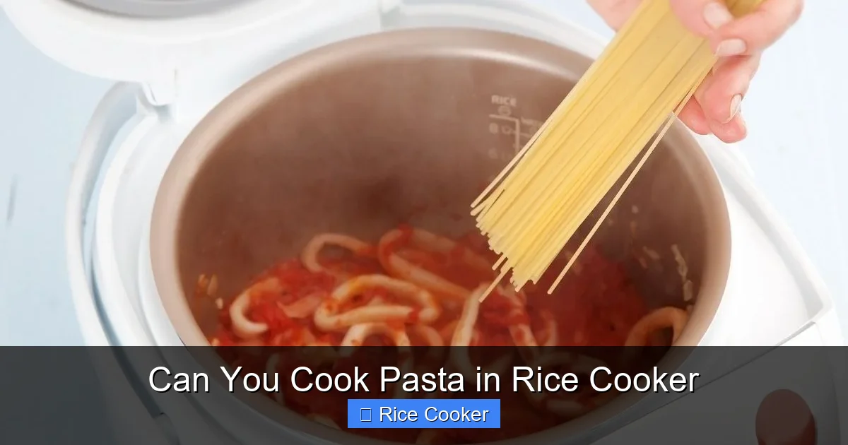 Can You Cook Pasta in Rice Cooker