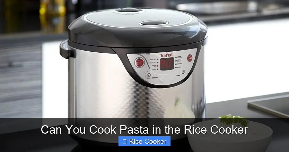 Can You Cook Pasta in the Rice Cooker