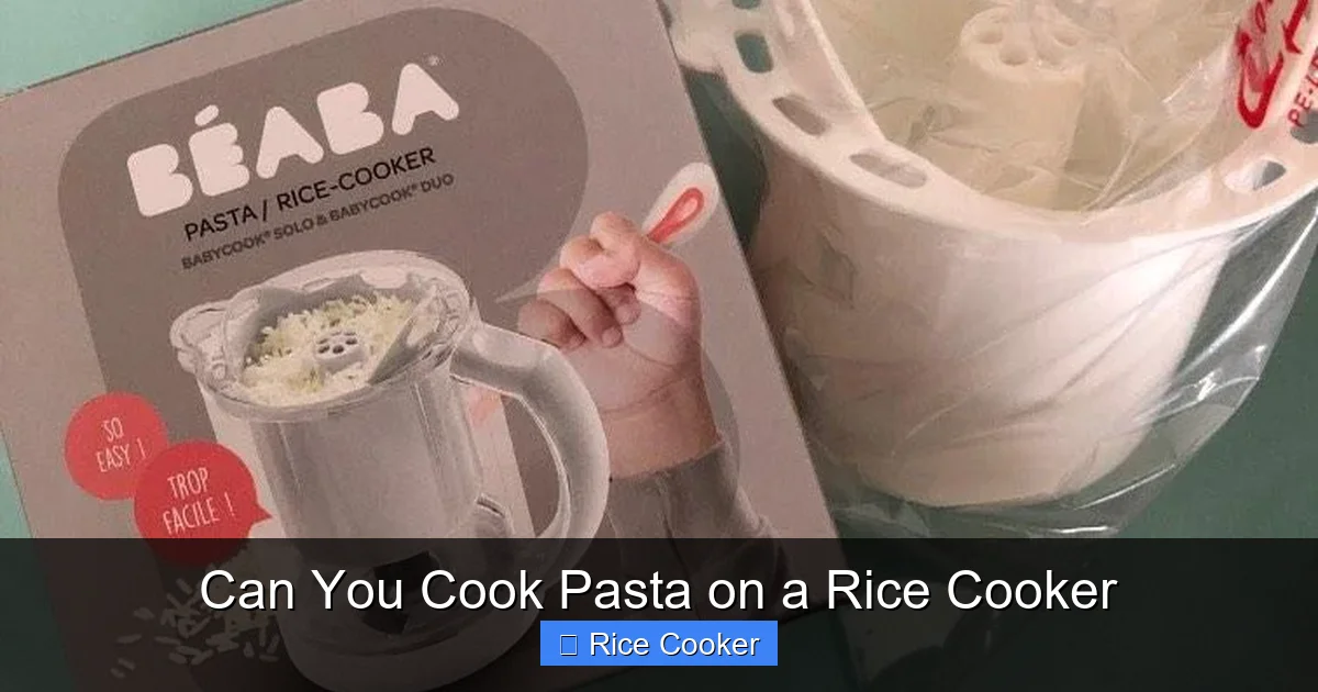 Can You Cook Pasta on a Rice Cooker