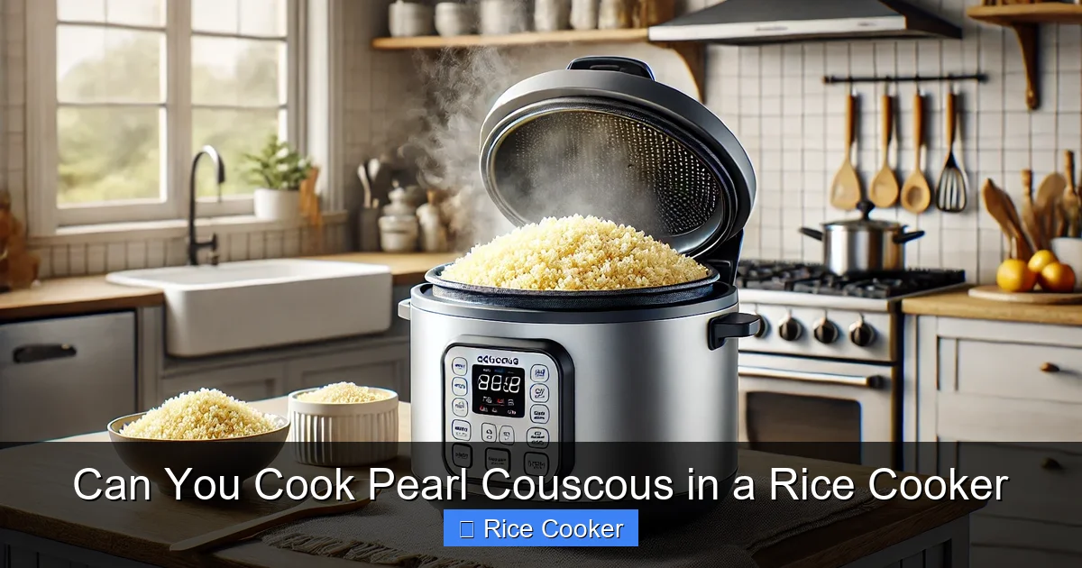 Can You Cook Pearl Couscous in a Rice Cooker