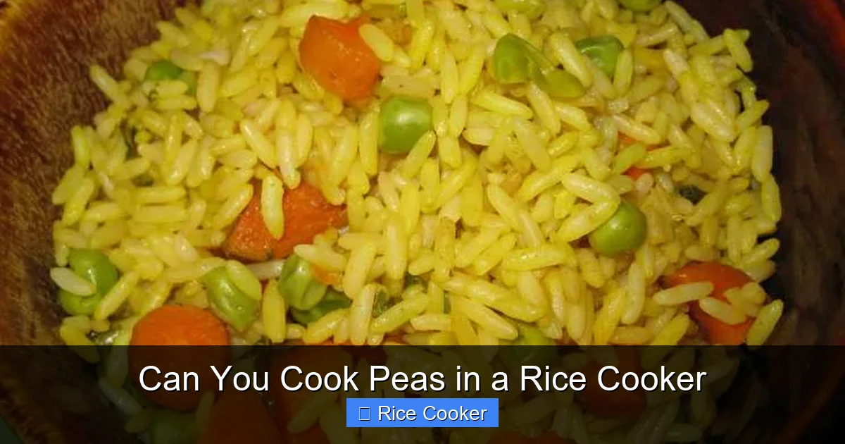 Can You Cook Peas in a Rice Cooker