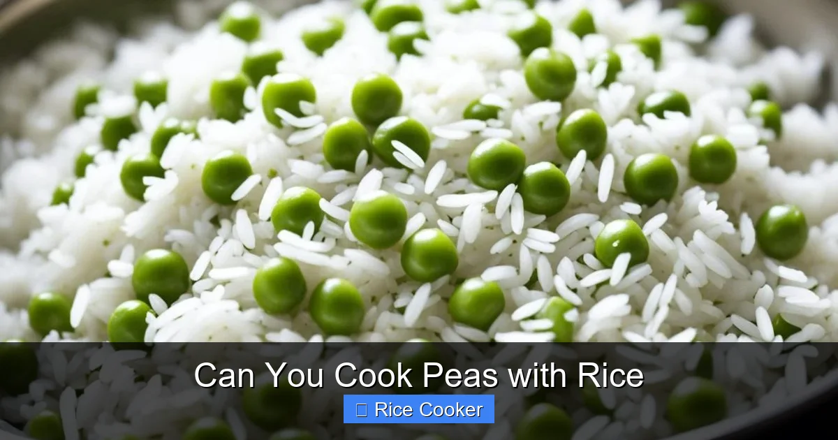 Can You Cook Peas with Rice