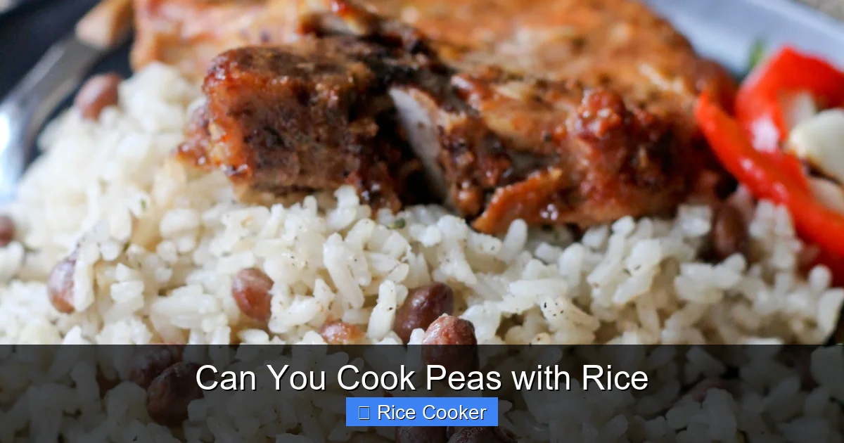Can You Cook Peas with Rice